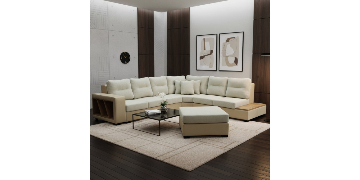 Диван HOBEL CORNER CORONA CREAM PHANTOM 3/ CREAM BEATTO 1065 R (7) 