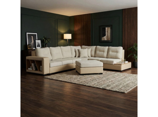 Բազմոց HOBEL CORNER CORONA CREAM PHANTOM 3/ CREAM BEATTO 1065 R (7) 