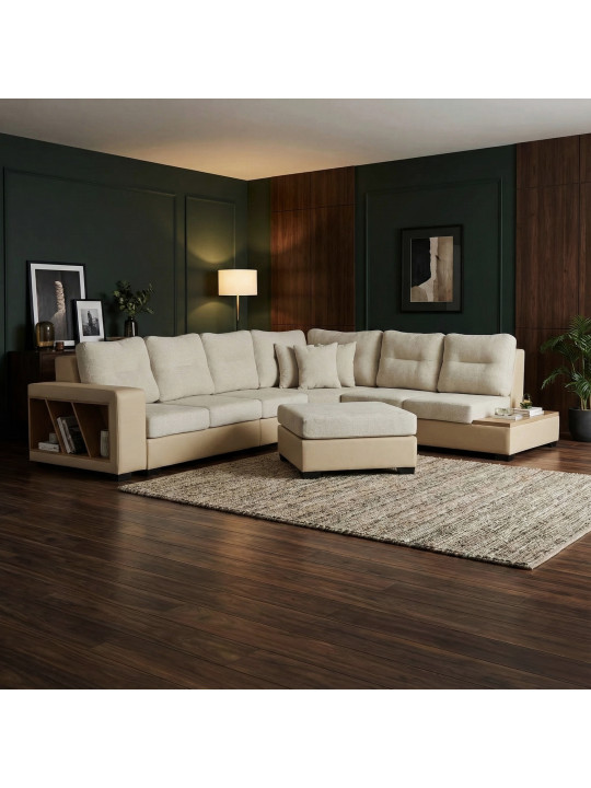 Диван HOBEL CORNER CORONA CREAM PHANTOM 3/ CREAM BEATTO 1065 R (7) 