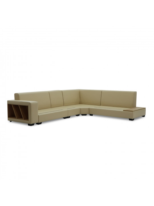 Բազմոց HOBEL CORNER CORONA CREAM PHANTOM 3/ CREAM BEATTO 1065 L (7) 