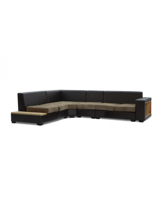 Բազմոց HOBEL CORNER CORONA DARK BROWN PHANTOM 8/ BROWN BEATTO 1012 L (7) 