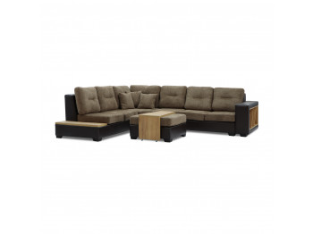 Բազմոց HOBEL CORNER CORONA DARK BROWN PHANTOM 8/ BROWN BEATTO 1012 L (7) 