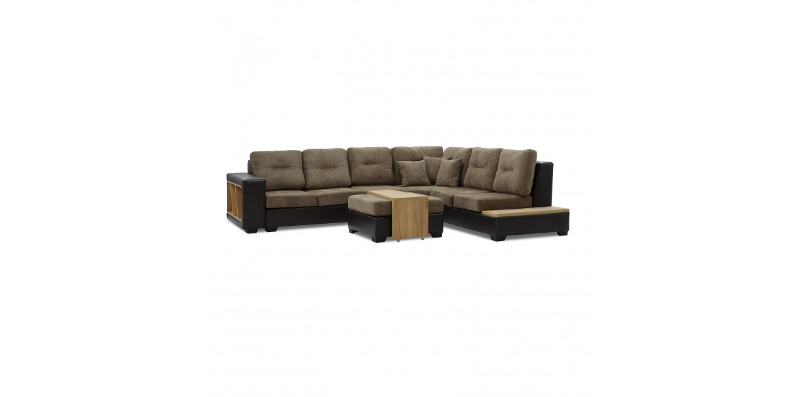 Բազմոց HOBEL CORNER CORONA DARK BROWN PHANTOM 8/ BROWN BEATTO 1012 R (7) 