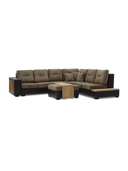 Բազմոց HOBEL CORNER CORONA DARK BROWN PHANTOM 8/ BROWN BEATTO 1012 R (7) 