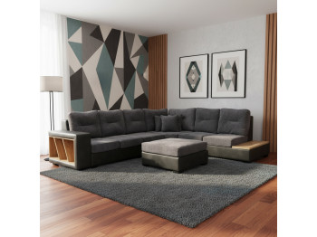 Sofa HOBEL CORNER CORONA GREY PHANTOM 14/ DARK GREY BEATTO 1079 R (7) 