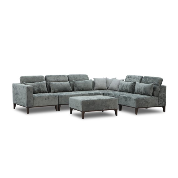 Sofa HOBEL CORNER DALI GREY MONACO 14/LIGHT GREY INFINITY 991 L (5) 