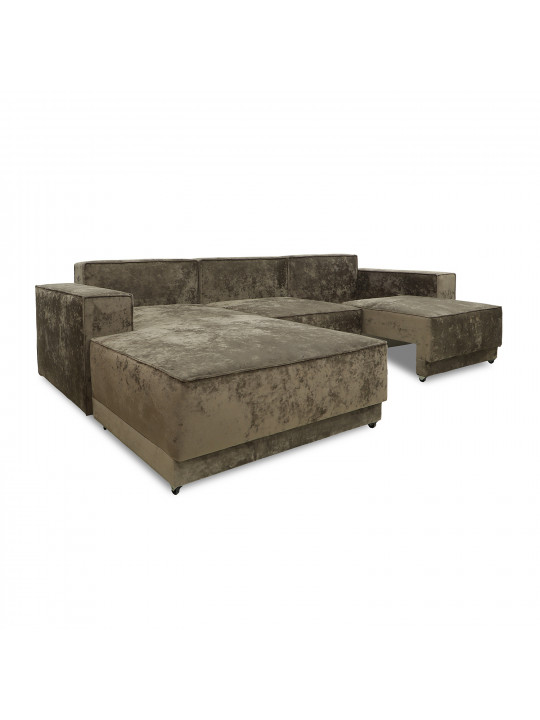 Sofa HOBEL CORNER DELUXE BROWN MONACO 5/ NIAGARA BEIGE L (7) 
