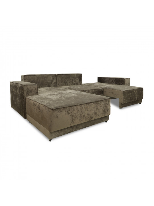 Sofa HOBEL CORNER DELUXE BROWN MONACO 5/ NIAGARA BEIGE L (7) 