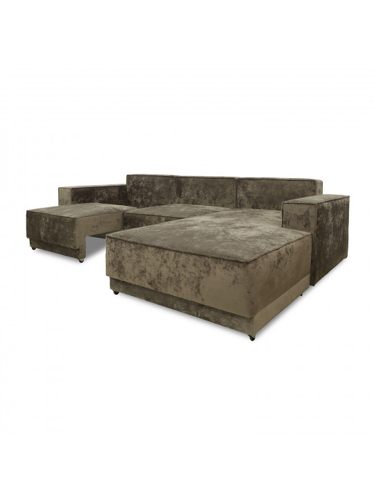 Բազմոց HOBEL CORNER DELUXE BROWN MONACO 5/ NIAGARA BEIGE R (7) 
