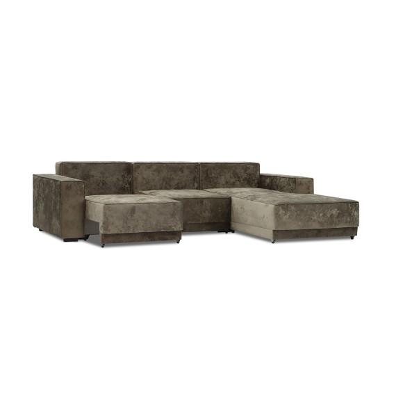 Sofa HOBEL CORNER DELUXE BROWN MONACO 5/ NIAGARA BEIGE R (7) 