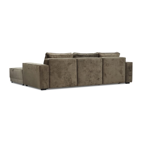 Sofa HOBEL CORNER DELUXE BROWN MONACO 5/ NIAGARA BEIGE R (7) 