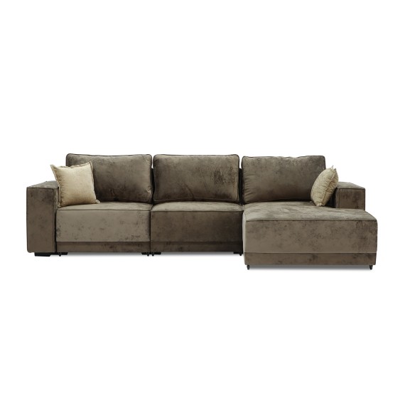 Sofa HOBEL CORNER DELUXE BROWN MONACO 5/ NIAGARA BEIGE R (7) 
