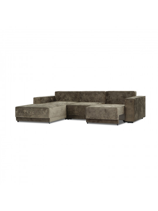 Բազմոց HOBEL CORNER DELUXE BROWN MONACO 5/ NIAGARA BEIGE R (7) 