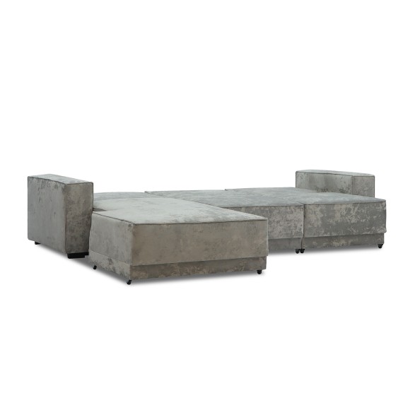 Sofa HOBEL CORNER DELUXE LIGHT GREY MONACO 13/ NIAGARA GREY L (7) 