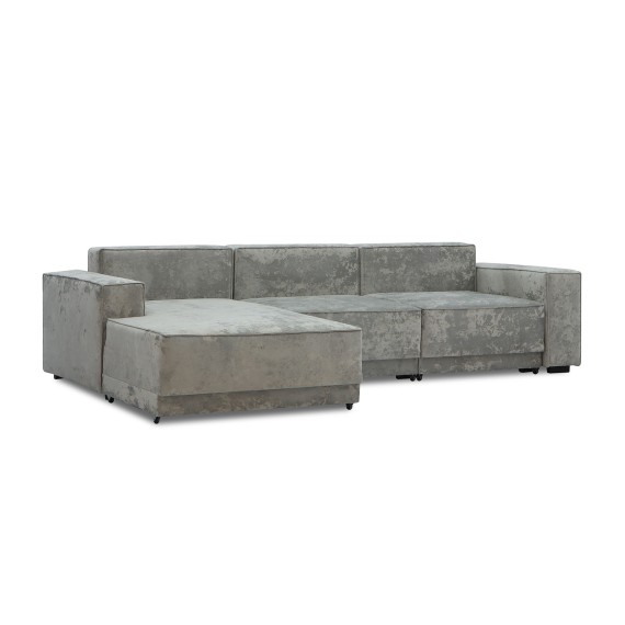 Sofa HOBEL CORNER DELUXE LIGHT GREY MONACO 13/ NIAGARA GREY L (7) 