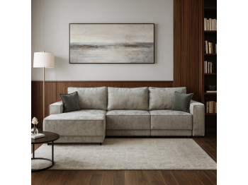 Բազմոց HOBEL CORNER DELUXE LIGHT GREY MONACO 13/ NIAGARA GREY L (7) 
