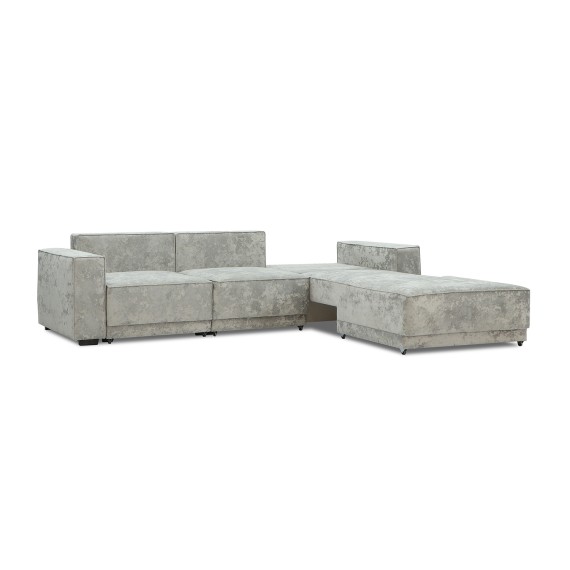 Sofa HOBEL CORNER DELUXE LIGHT GREY MONACO 13/ NIAGARA GREY R (7) 