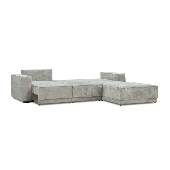 Sofa HOBEL CORNER DELUXE LIGHT GREY MONACO 13/ NIAGARA GREY R (7) 