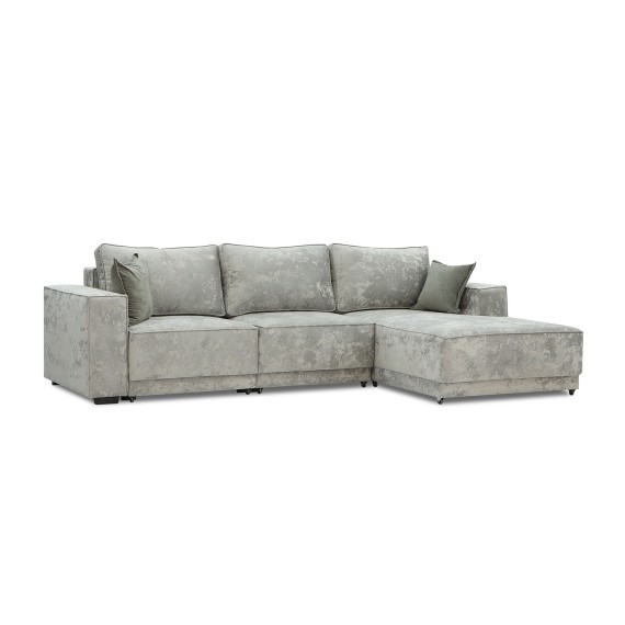 Sofa HOBEL CORNER DELUXE LIGHT GREY MONACO 13/ NIAGARA GREY R (7) 