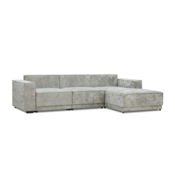 Sofa HOBEL CORNER DELUXE LIGHT GREY MONACO 13/ NIAGARA GREY R (7) 