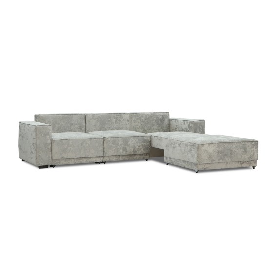 Sofa HOBEL CORNER DELUXE LIGHT GREY MONACO 13/ NIAGARA GREY R (7) 