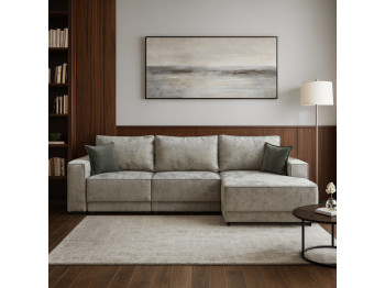 Sofa HOBEL CORNER DELUXE LIGHT GREY MONACO 13/ NIAGARA GREY R (7) 