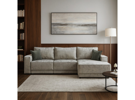 Диван HOBEL CORNER DELUXE LIGHT GREY MONACO 13/ NIAGARA GREY R (7) 