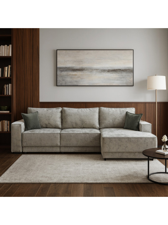 Բազմոց HOBEL CORNER DELUXE LIGHT GREY MONACO 13/ NIAGARA GREY R (7) 
