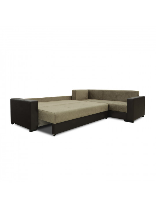 Sofa HOBEL CORNER ERICA BROWN 3673/ LIGHT BROWN MOCASSI 7114 R (6) 