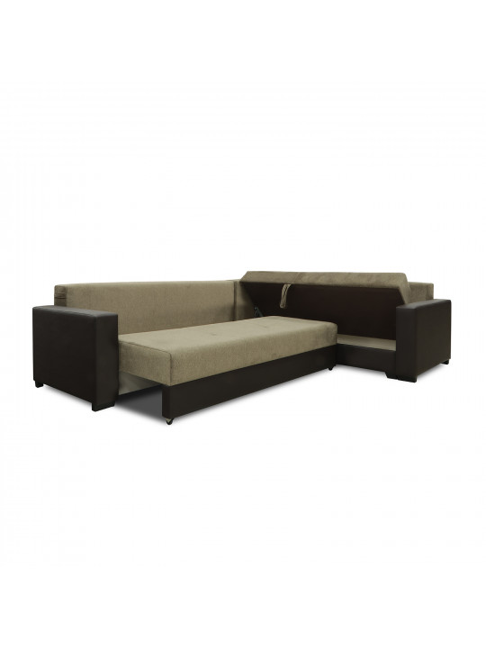 Sofa HOBEL CORNER ERICA BROWN 3673/ LIGHT BROWN MOCASSI 7114 R (6) 
