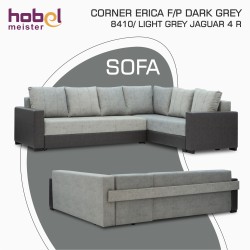 Диван HOBEL CORNER ERICA F/P DARK GREY 8410/ LIGHT GREY JAGUAR 4 R (6) 