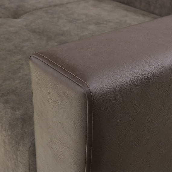 Sofa HOBEL CORNER ERICA F/P COFFEE V460/ DARK BROWN JAGUAR 18 L (6) 