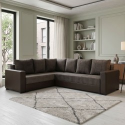 Диван HOBEL CORNER ERICA F/P COFFEE V460/ DARK BROWN JAGUAR 18 L (6) 