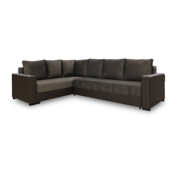 Sofa HOBEL CORNER ERICA F/P COFFEE V460/ DARK BROWN JAGUAR 18 L (6) 