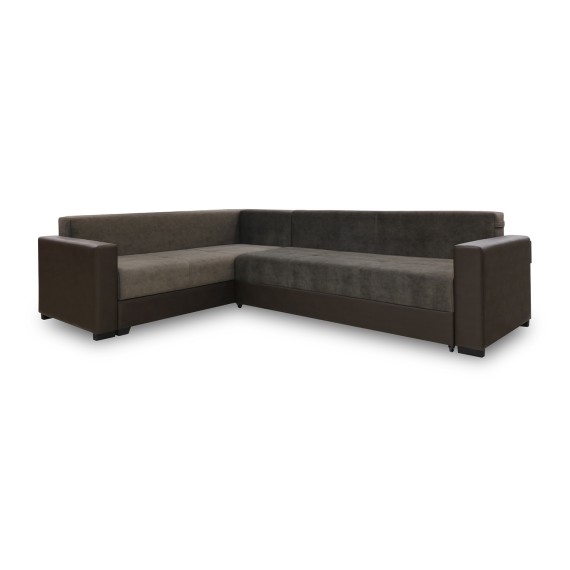 Sofa HOBEL CORNER ERICA F/P COFFEE V460/ DARK BROWN JAGUAR 18 L (6) 