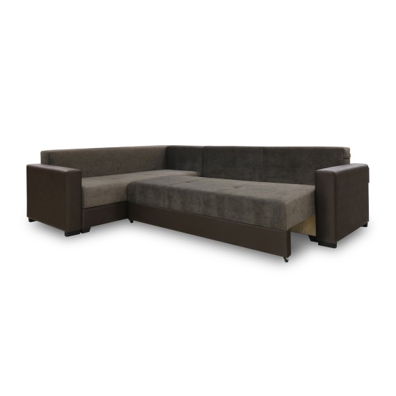 Sofa HOBEL CORNER ERICA F/P COFFEE V460/ DARK BROWN JAGUAR 18 L (6) 