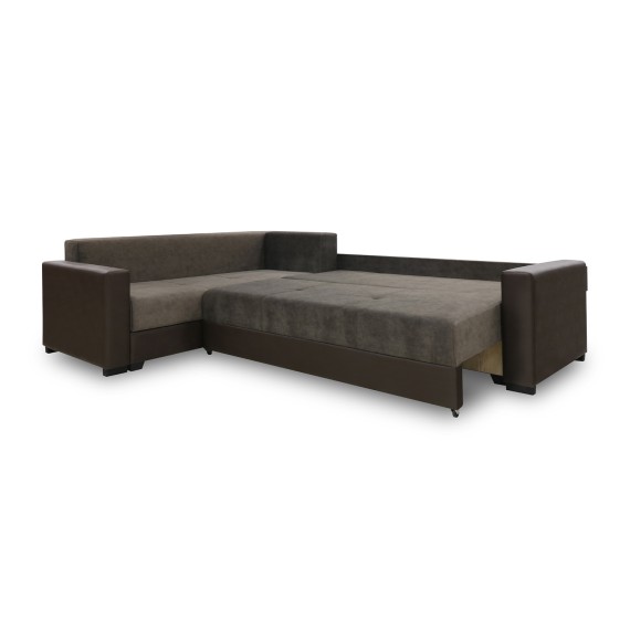 Sofa HOBEL CORNER ERICA F/P COFFEE V460/ DARK BROWN JAGUAR 18 L (6) 