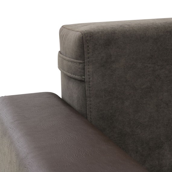 Sofa HOBEL CORNER ERICA F/P COFFEE V460/ DARK BROWN JAGUAR 18 R (6) 