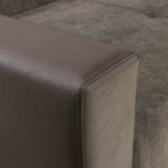 Sofa HOBEL CORNER ERICA F/P COFFEE V460/ DARK BROWN JAGUAR 18 R (6) 