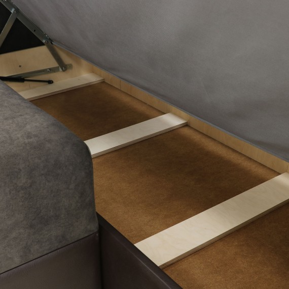 Sofa HOBEL CORNER ERICA F/P COFFEE V460/ DARK BROWN JAGUAR 18 R (6) 