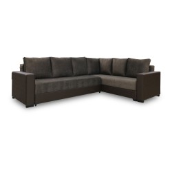 Диван HOBEL CORNER ERICA F/P COFFEE V460/ DARK BROWN JAGUAR 18 R (6) 