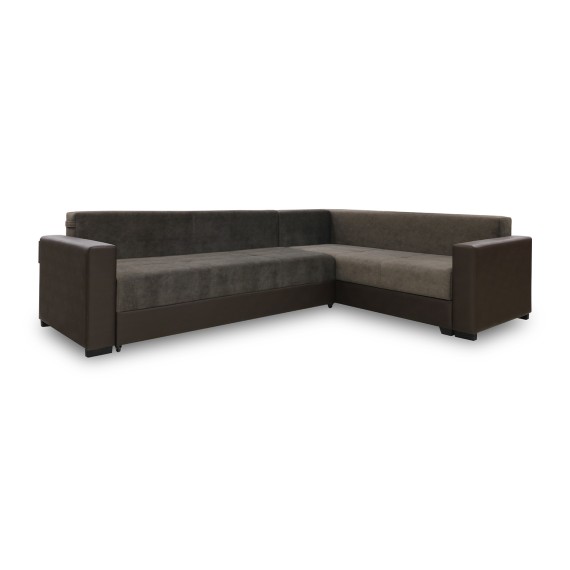 Sofa HOBEL CORNER ERICA F/P COFFEE V460/ DARK BROWN JAGUAR 18 R (6) 