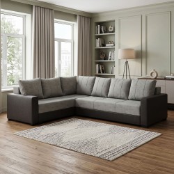 Диван HOBEL CORNER ERICA F/P DARK GREY 8410/ LIGHT GREY JAGUAR 4 L(6) 