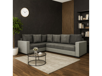 Sofa HOBEL CORNER ERICA LIGHT GREY 8409/ DARK GREY MOCASSI 4005 L (6) 