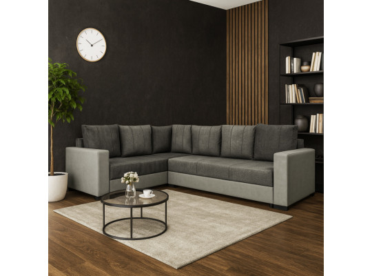 Диван HOBEL CORNER ERICA LIGHT GREY 8409/ DARK GREY MOCASSI 4005 L (6) 