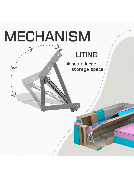 Բազմոց HOBEL CORNER ERICA LIGHT GREY 8409/ DARK GREY MOCASSI 4005 R (6) 