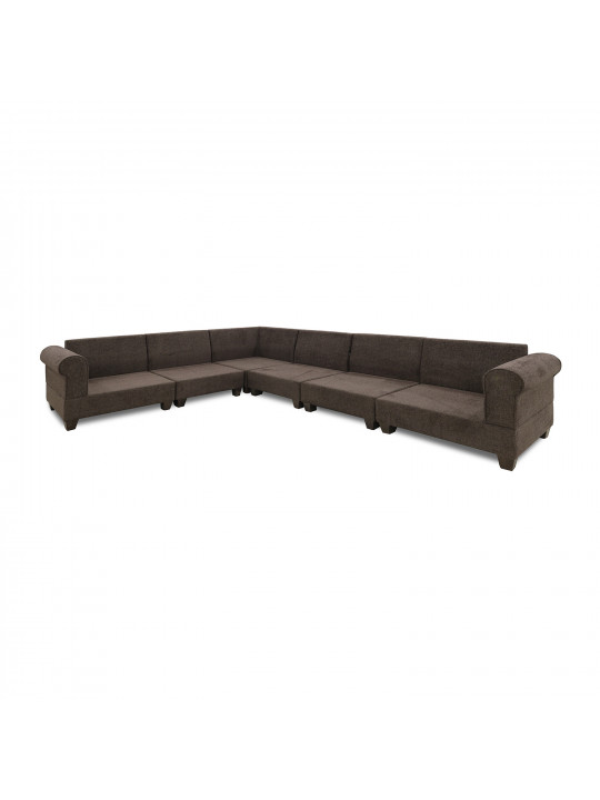 Sofa HOBEL CORNER EVA BROWN BEATTO 1005/ CREAM INFINITY 103 (6) 