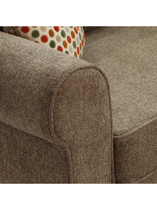 Sofa HOBEL CORNER EVA BROWN BEATTO 1012/ ONTARIO REA JAFFA ORANGE (6) 