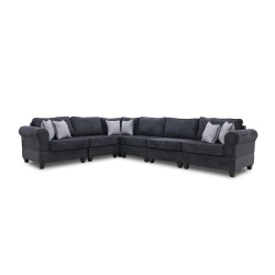 Диван HOBEL CORNER EVA DARK GREY BEATTO 1078/ GREY INFINITY 991 (6) 