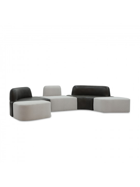Sofa HOBEL CORNER GRAND GREY PHANTOM 14/LIGHT GREY BUKLE 8 (5) 